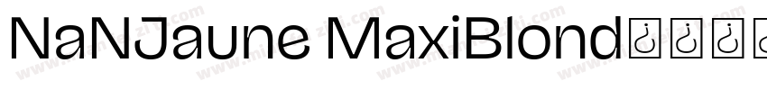 NaNJaune MaxiBlond字体转换